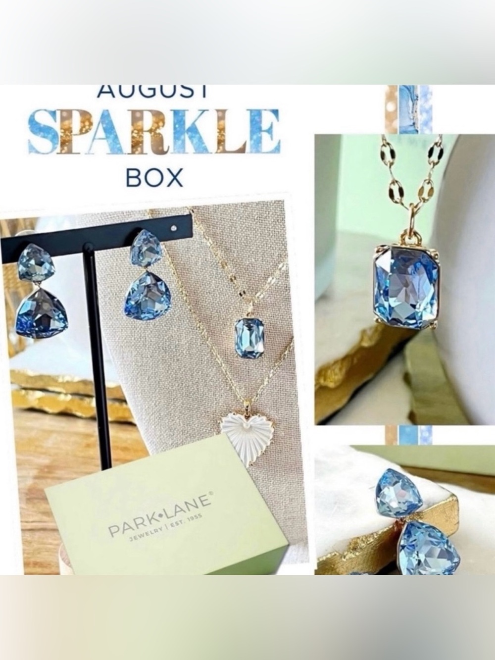 Park Lane “Perry” Sparkle Box Aug. 2025! Necklace & Earrings Only! BNIB!